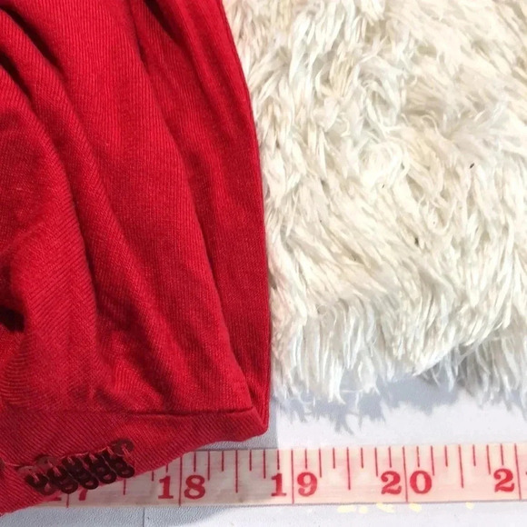 JM COLLECTION Red Embellished Top - Picture 5 of 6